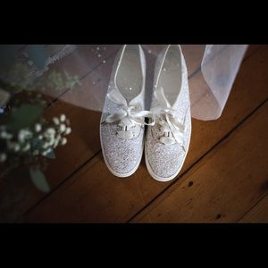 Keds x Kate Spade Wedding Triple Glitter Sneakers